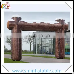 Wholesale Inflatable Arch for Event, Inflatable Wooden Arch for Advertising, Wooden Archway for Outdoor thumbnail-2