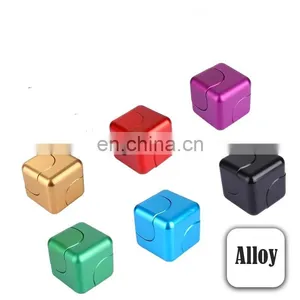 Pcc Team Square Spinner Cube Fidget Toy EDC Fidgets Cube Spinner For Autism and ADHD Increase Focus Square Magic Hand Spinner thumbnail-2