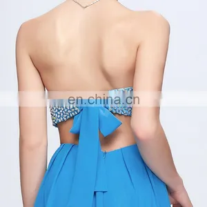 Grace Karin Sexy Beaded Backless Chiffon Ladies Long Evening Party Wear Gowns CL3437-2 thumbnail-5