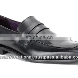 Mens Casual Black Leather Shoes Wholesale - Latest Design thumbnail-1