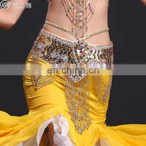 Y-2057 Egyptian Beaded Tassel Belly Dance Hip Belt thumbnail-3