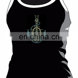 Charming Hot Fix Rhinestone Anchor Motif for Garment thumbnail-2