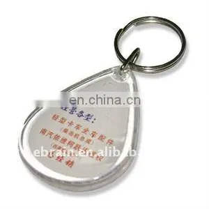 New Design Clear Plastic Keychains thumbnail-1