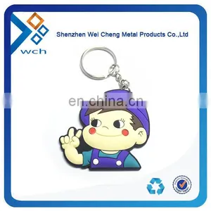 Logo Printed Promotional Silicone Keychain thumbnail-1