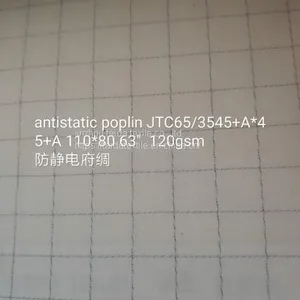 Antistatic Poplin Fabric JTC/65/35 45+AX45+A 110X80 63” 120gsm Grey Fabric thumbnail-1