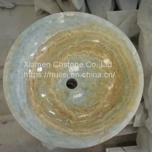 Blue Onyx Sinks, Blue Onyx Wash Basins, Nature Stone Bathroom Sinks thumbnail-2