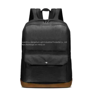 New Models Brief Pure Color Kids 20L Preppy Canvas School Bag for Teenagers thumbnail-1