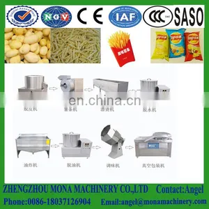 Small Industrial Automatic Potato Chips Making Machine Price, Fully Automatic Potato Chips Production Line thumbnail-4