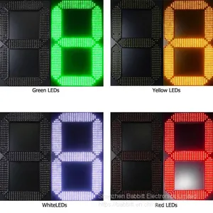 24 Inch Led Outdoor Display Digital Numbers Module 7 Segment LED Number Display For Oil Price LED Signs LED Gas Price thumbnail-3
