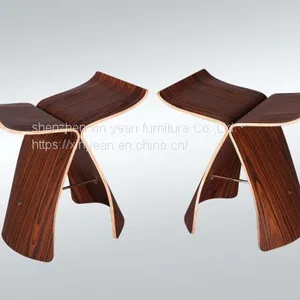 Wood Walnut Veneer Side Table Sori Yanagi Butterfly Stoo thumbnail-2