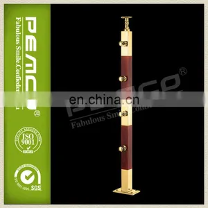 PEMCO Balcony Handrail Variety Modern Wood Stair Railing thumbnail-1