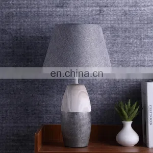 Popular Modern Design Wood Grain Relief Decorative Hotel Vintage Nightstand Lamps for Home Decor thumbnail-2