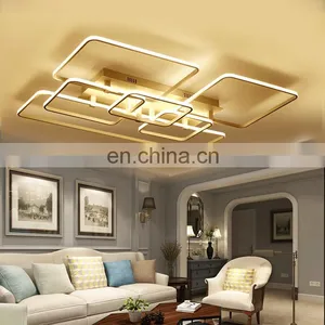 Led Ceiling Lamp Simple Living Room Lighting Square Personality Bedroom Study Ceiling Lighting thumbnail-3