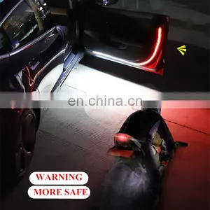 Led Car Door Light Strip 120cm Strobe Warning Streamer Welcome Lamp Waterproof Auto Decorative Ambient Atmosphere Lights 12v New thumbnail-5