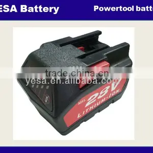 28V Li-ion Battery for 48-11-2830 V28 , 3000mah 4000mah Lithium-Ion Li Ion Milwaukee M28 Battery Quality Choice thumbnail-1
