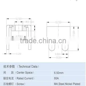 Terminal 6.50*10.30mm PCB Terminal Accressories thumbnail-2