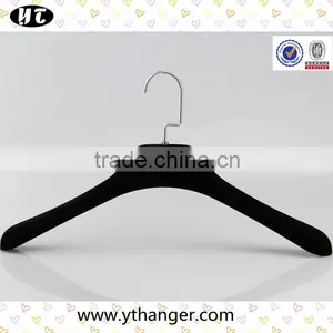 Black Plastic Hanger With Velvet Surface for Women thumbnail-1