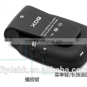 New Arrive 4gb Clip Mini Sport MP3 Player With Screen Can Play 30 Hours,RUIZU X09 Mp3 Music Payer With FM,E-Book,Clock,Data. thumbnail-4