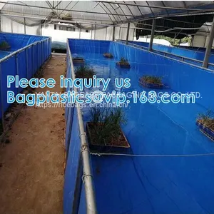 Aquaculture Pool PVC Coated Cloth COATED BANNER Tarpaulin Greenhouse Fish Pond Crayfish Koi Culture Child Water Pool thumbnail-3