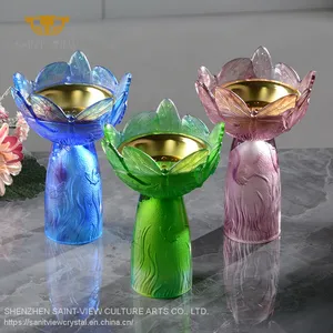 SAINT-VIEW 2022 New Collection Crystal Vase Manufactures Ramadan Mubkhar Backoor Gift Set Coffee Tray Gift Souvenir Shop Wholesale thumbnail-1