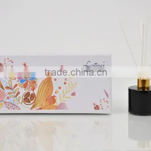 3*30ml Home Fragrance Aroma Reed Diffuser With Glass Bottle Shiny Lid SA-2024 thumbnail-2