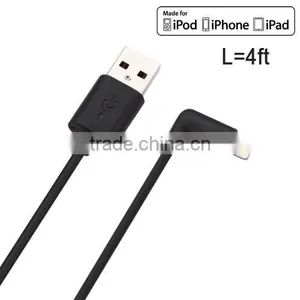 Short 0.5ft Length MFi Certified Rose Gold Nylon Braided 8pin to Usb Cable thumbnail-1