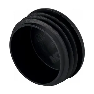 Stainless Steel Stair Cap Handrail Tube Round Ended Plug Black Plastic Tube Plug Ending thumbnail-1