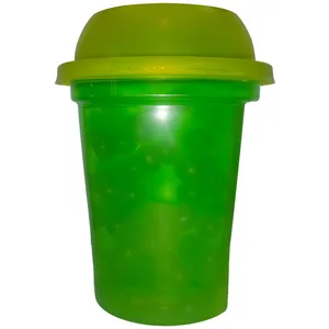 Bubble Tea Cup With Bubble Blends Fruity Pearls Burst Pop With Real Fruit Juice Enjoy Popburst Bubble Boba Drink thumbnail-2