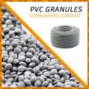 High Quality Low Price PVC Granules Compound Raw Material PVC Plastic Granules Rigid PVC Granules for Corrugated Pipes thumbnail-2
