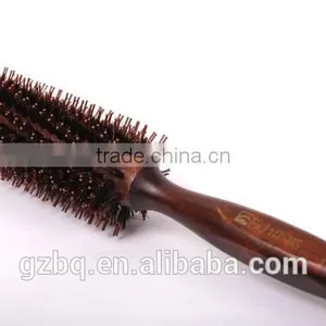 Beauty Boar-bristle Round Salon Hair Comb thumbnail-2