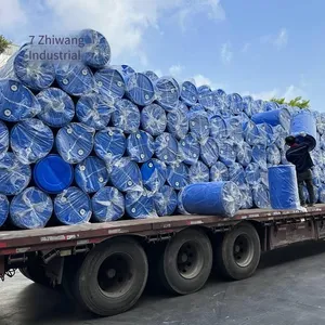 Gejiu 200l Diesel Packaging Blue Chemical Barrel, Thickened, Acid and Alkali Corrosion-resistant, Blue Lightproof Plastic Tank, Large Blue Barrel thumbnail-5