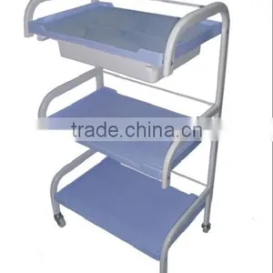 Convenience 3-layer Tool Car Hairdressing Plastic and Metal Shelf Salon Trolley Barber Shop Equipment thumbnail-3