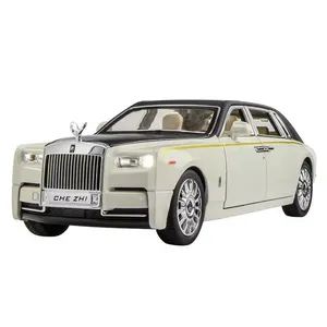 CHEZHI 1:24 Phantom Alloy Car Model Six-open With Sound and Light Pullback Car Metal Model Toy thumbnail-1