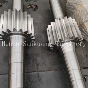 Input Pinion Shaft Splined End 4140 Alloy Steel Heat Treated Precision Turning 6 Spline thumbnail-1
