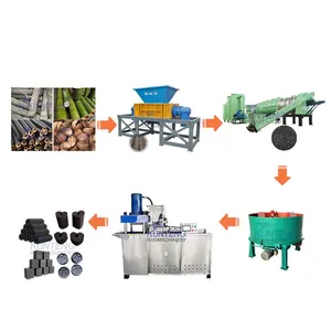 Bamboo Hookah Charcoal Making Machine Charcoal Pressing Machine Coal Briquette Machine for Shisha EPC thumbnail-1