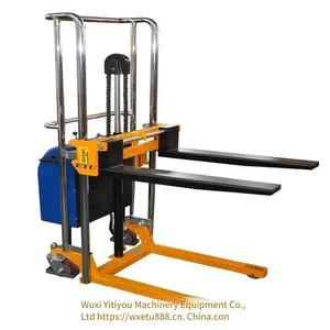 Supply of ej Semi-automatic Stacker, Load Capacity 400kg, Fork Width Adjustable Light Vehicle thumbnail-1