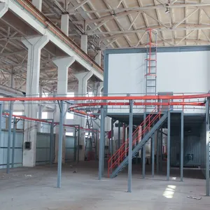 Automatic Electrostatic Powder Coating Line, 380V, 16-Gun System, 30m/min Chain Speed, PLC thumbnail-1