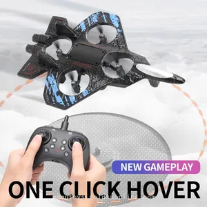 Beginners EPP Remote Control Toys 360° Stunt Rolling Fighter Jet Light up Wireless 2.4GHz Foam RC Airplane for Kids thumbnail-2