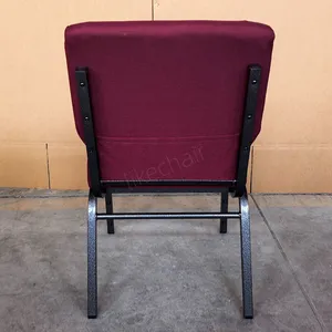 Wholesale Cheap Price Comfortable Stackable Durable Comfortable Theater Chair With Bookrack Interlock Theater Seat Church Chair thumbnail-4