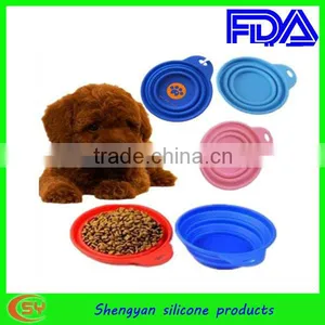 Non-stick and Unbreakable Collapsible Silicone Pet Bowl thumbnail-1