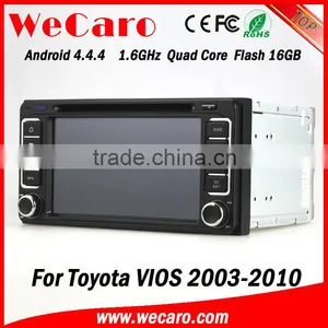 6.2 Inch Android 4.4.4 HD 1024*600 Touch Screen Car Gps Navigation Fortoyota Vios 2 Din Car Dvd Player With WIFI 3G Internet thumbnail-3