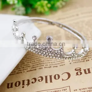 Fashion Jewelry Gold Diamante Crown Bracelet For Fashion Girls thumbnail-3