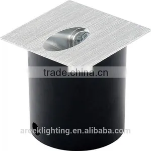 Square Shape 220-240V 1X3W LED Die-cast Aluminium Body and Clear Lens Underground Light for Outdoor or Garden Decoratrion thumbnail-1