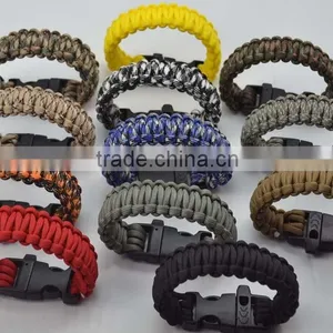 Fashion Stainless Steel Gold Clasp 550 2 Color Paracord Bracelet thumbnail-4