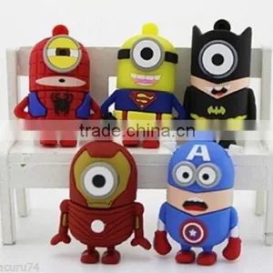 Hot Selling PVC Minions Pendrive 16gb Cartoon Quality Choice thumbnail-3