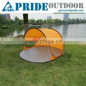 Curved Design 3- 4 People Beach Shade Tents Wind Proof Pop Open Beach Ttent Pop Up Quality Choice thumbnail-1