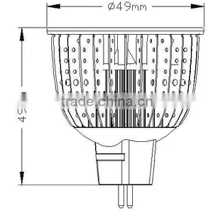 2015 Hot Sale Smd MR16 Base 8Watt CRI 90 Dimmable Led Spot Light thumbnail-4