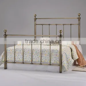Latest Antique Brass Metal Bed thumbnail-1