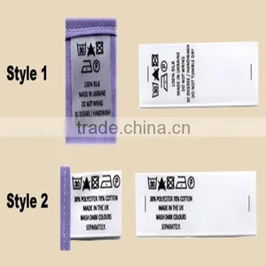 New Design High Quality Nylon Wash Care Label thumbnail-1