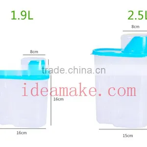 2015 New Product Food Grade Plastic Airtight Food Container Set thumbnail-2